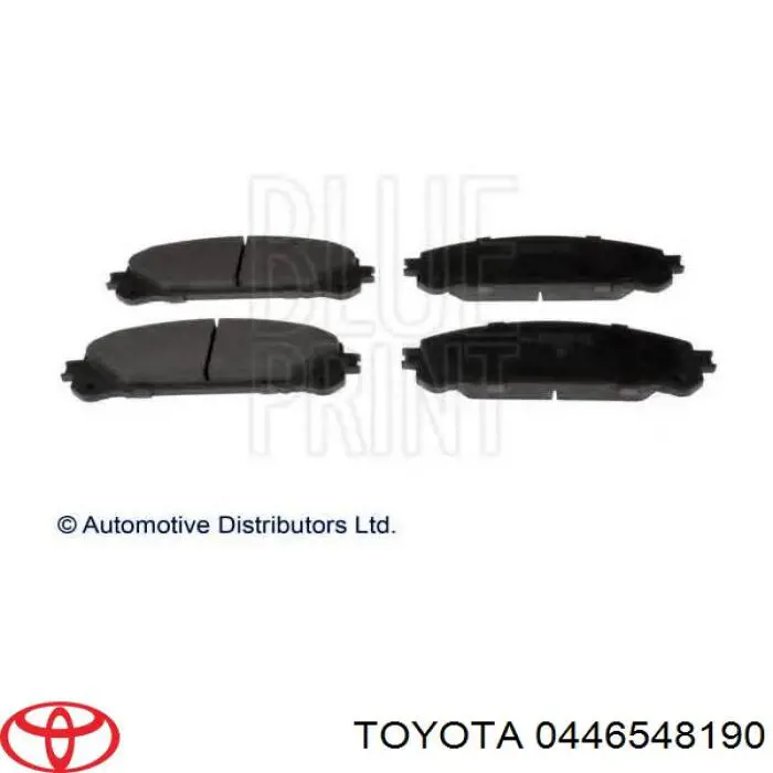 Колодки гальмівні передні, дискові 0446548190 Toyota