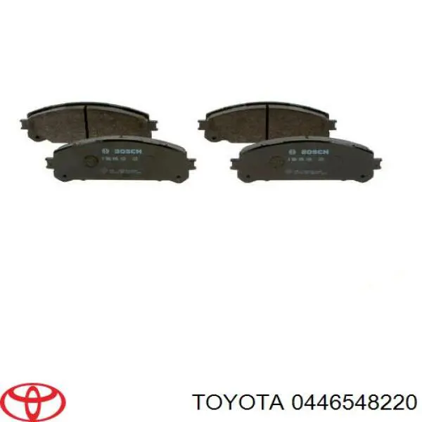 Гальмівні колодки Toyota 0446548220 ціна, від 34.17 USD