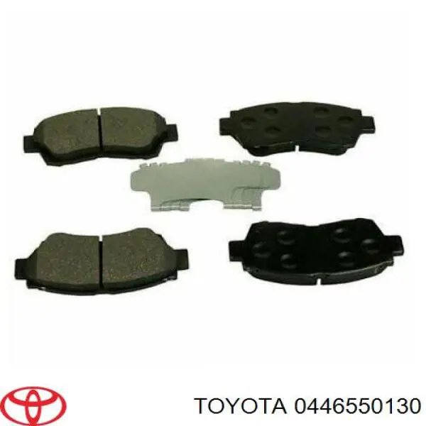 Колодки гальмівні передні, дискові 0446550130 Toyota