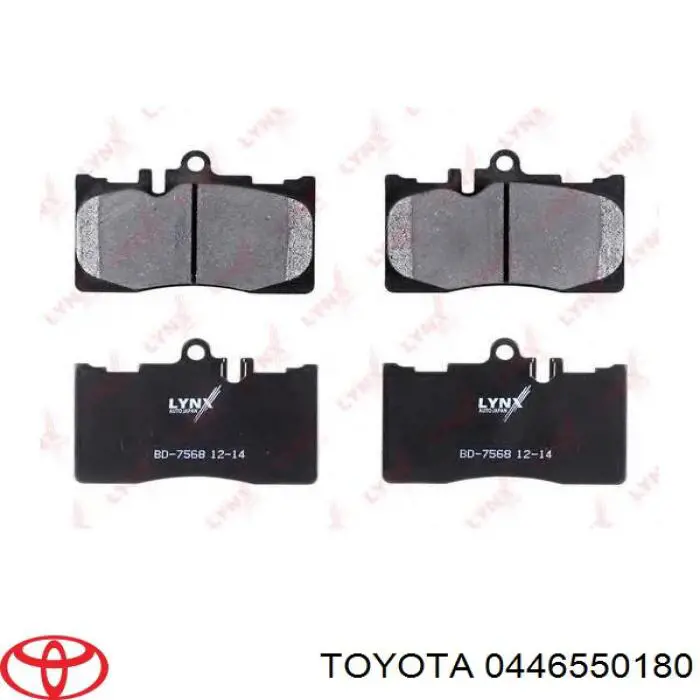 Гальмівні колодки Toyota 0446550180 ціна, від 27.36 USD