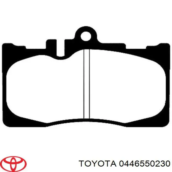 Передні тормозні колодки 0446550230 Toyota