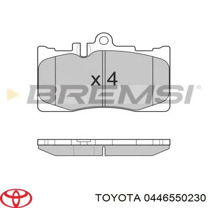 Тормозні колодки Toyota 0446550230