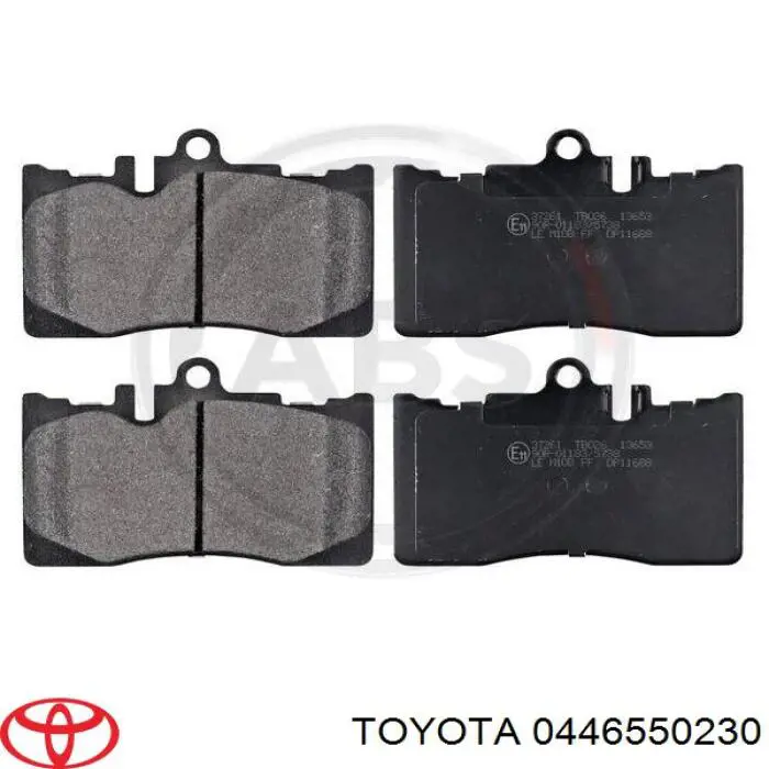 0446550230 Toyota Передні гальмівні колодки