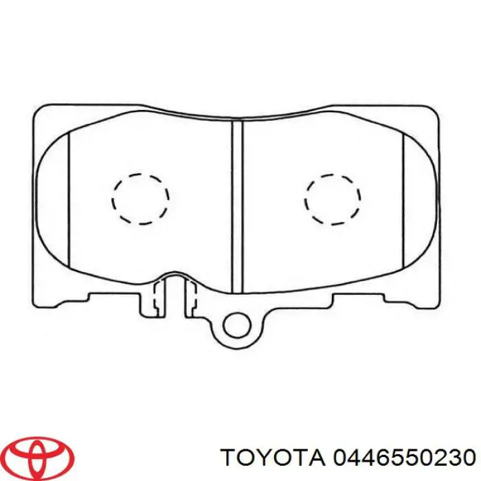 Гальмівні колодки Toyota 0446550230 ціна, від 26.16 USD