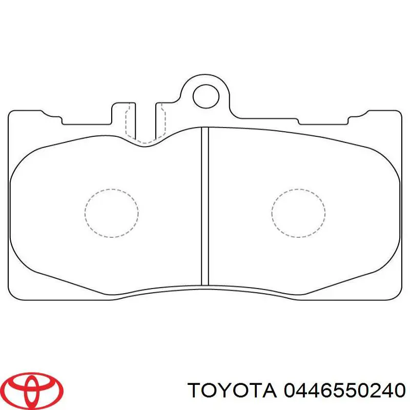 Гальмівні колодки Toyota 0446550240 ціна, від 26.13 USD