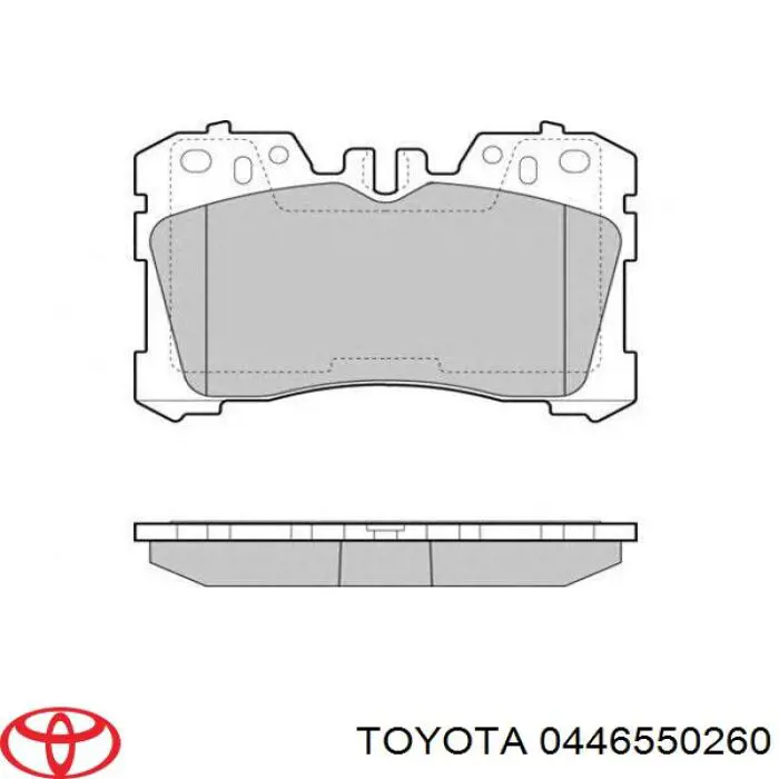 Гальмівні колодки Toyota 0446550260 ціна, від 78.91 USD