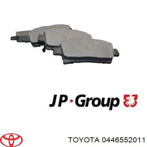 Купити 0446552011 Toyota Колодки гальмівні передні, дискові