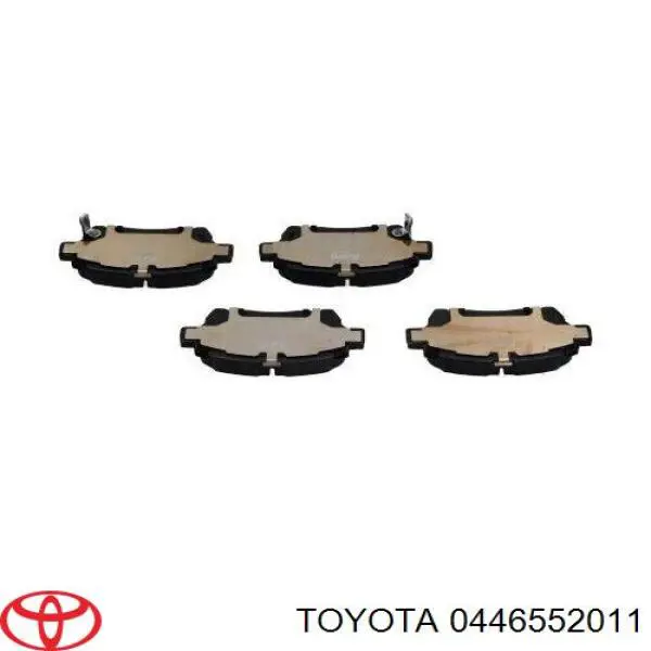 0446552011 Toyota колодки гальмівні передні, дискові