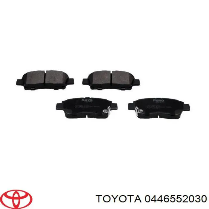 Колодки гальмівні передні, дискові 0446552030 Toyota