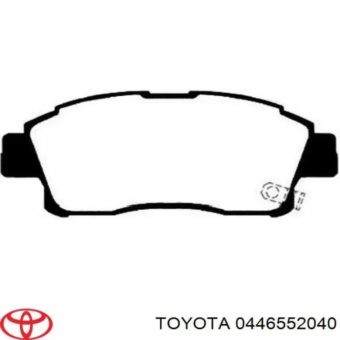 Колодки гальмівні передні, дискові 0446552040 Toyota