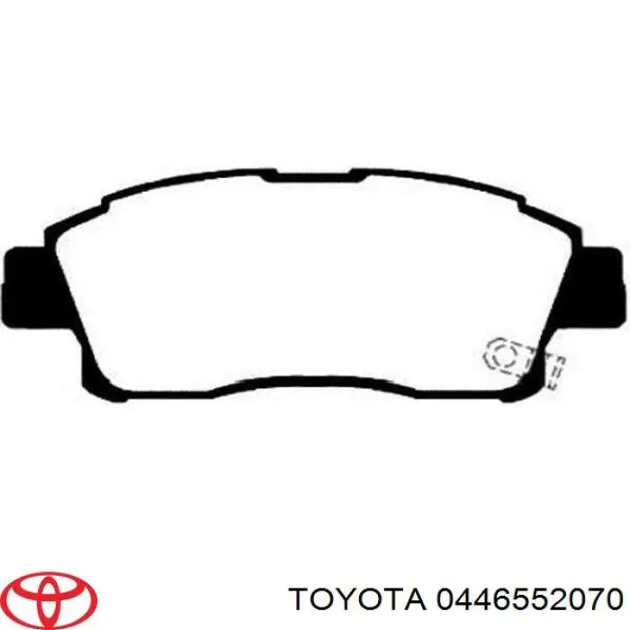 Колодки гальмівні передні, дискові 0446552070 Toyota