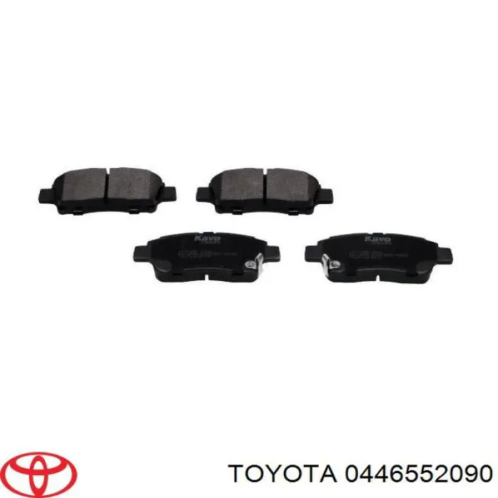 Колодки гальмівні передні, дискові 0446552090 Toyota