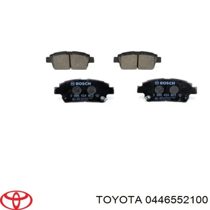 Купити 0446552100 Toyota Колодки гальмівні передні, дискові
