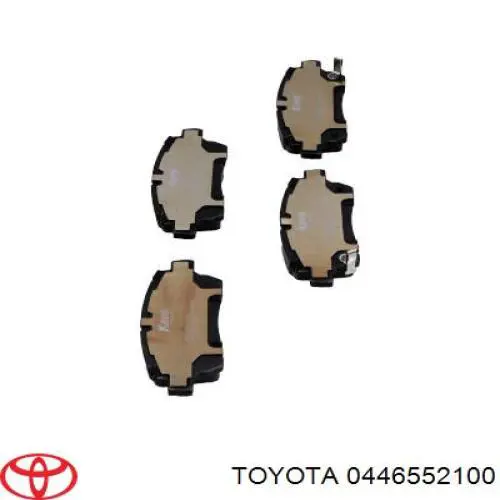 Передні тормозні колодки 0446552100 Toyota