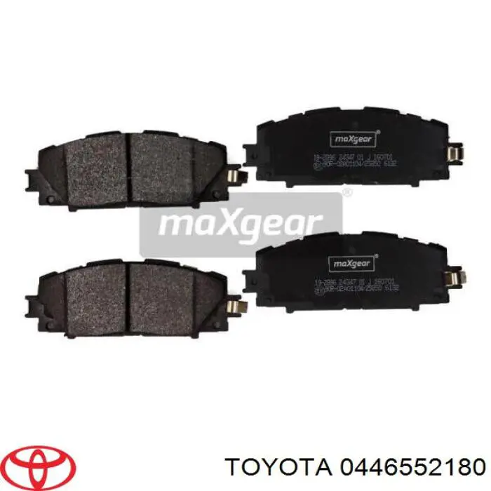 Гальмівні колодки Toyota 0446552180 ціна, від 18.28 USD