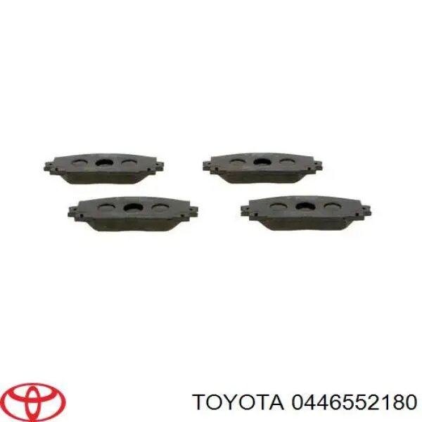 Колодки гальмівні передні, дискові 0446552180 Toyota