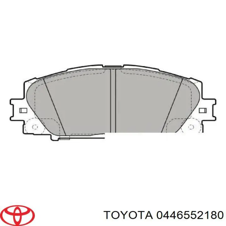 Купити 0446552180 Toyota Колодки гальмівні передні, дискові
