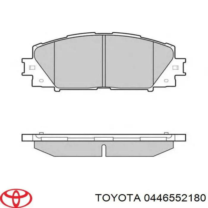0446552180 Toyota Передні гальмівні колодки