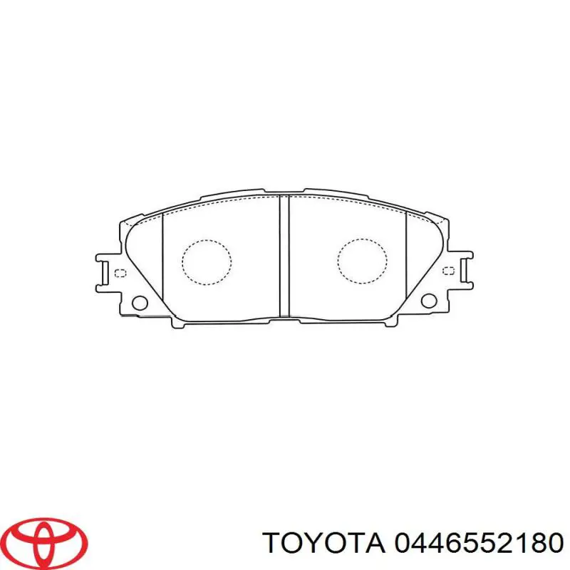 Передні тормозні колодки 0446552180 Toyota