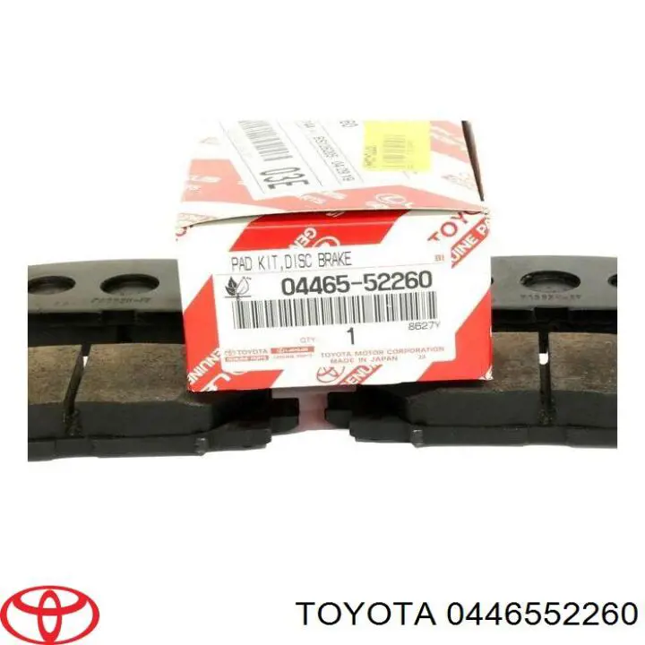 Купити 0446552260 Toyota Колодки гальмівні передні, дискові