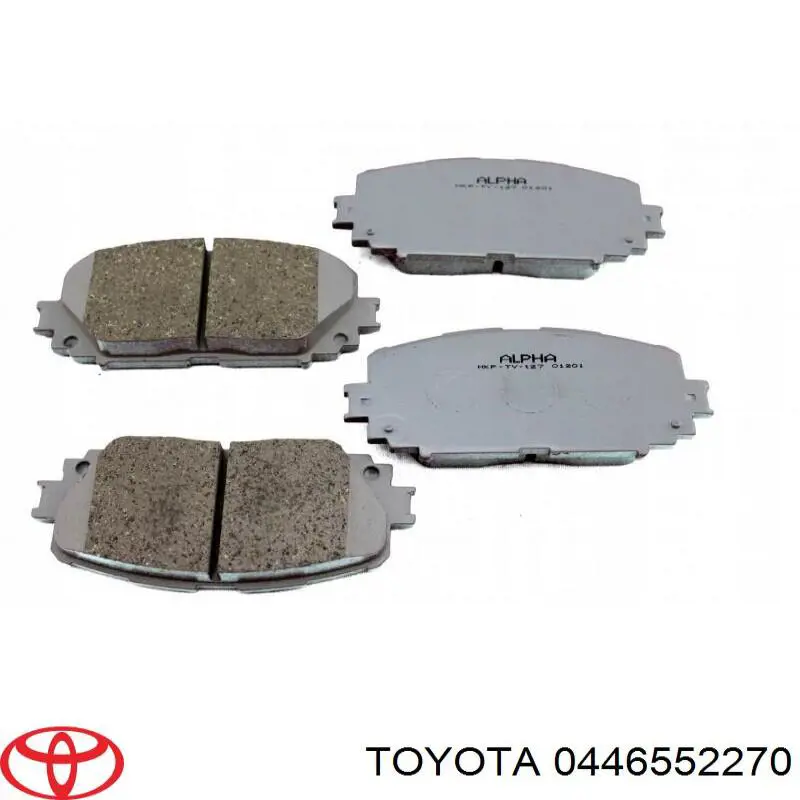Купити 0446552270 Toyota Колодки гальмівні передні, дискові