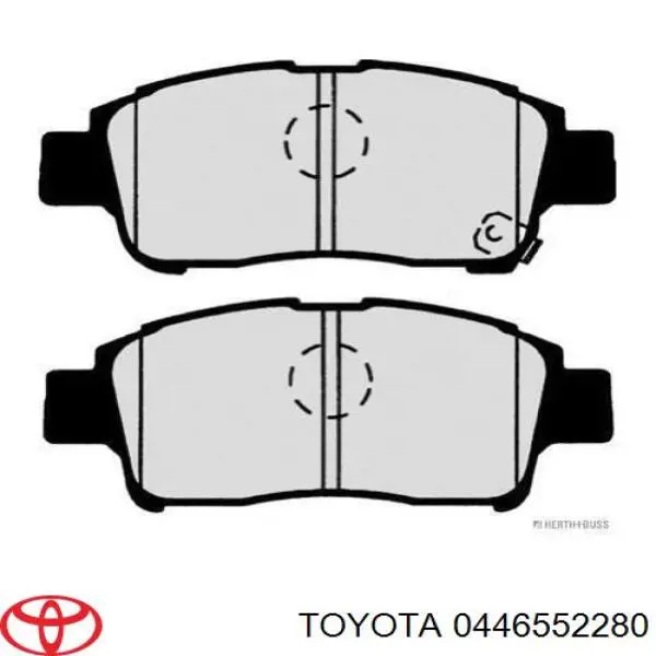 Купити 0446552280 Toyota Колодки гальмівні передні, дискові