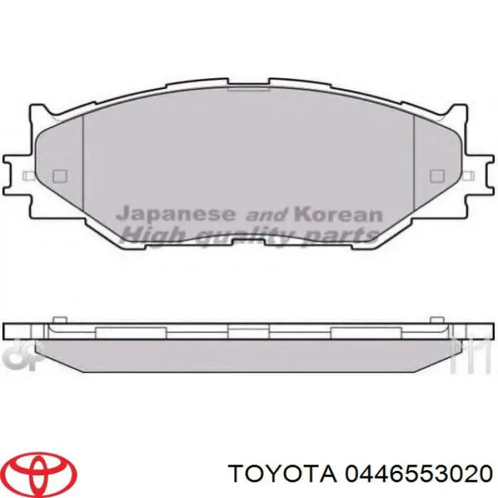 Гальмівні колодки Toyota 0446553020 ціна, від 30.40 USD