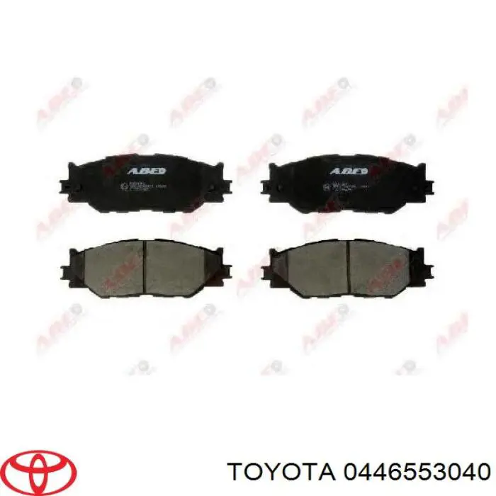Купити 0446553040 Toyota Колодки гальмівні передні, дискові