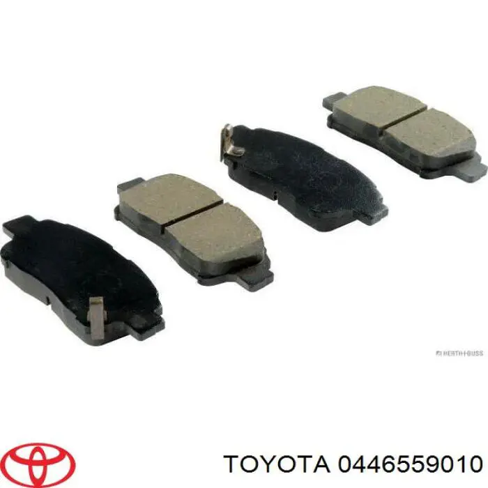 Колодки гальмівні передні, дискові 0446559010 Toyota