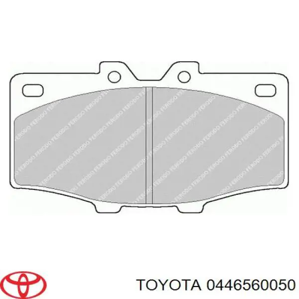 0446560050 Toyota Передні гальмівні колодки