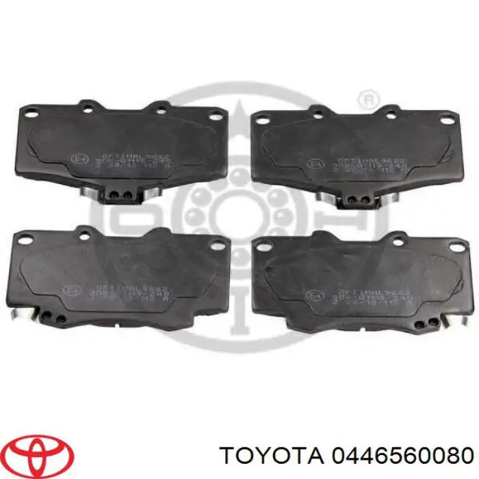0446560080 Toyota Передні гальмівні колодки