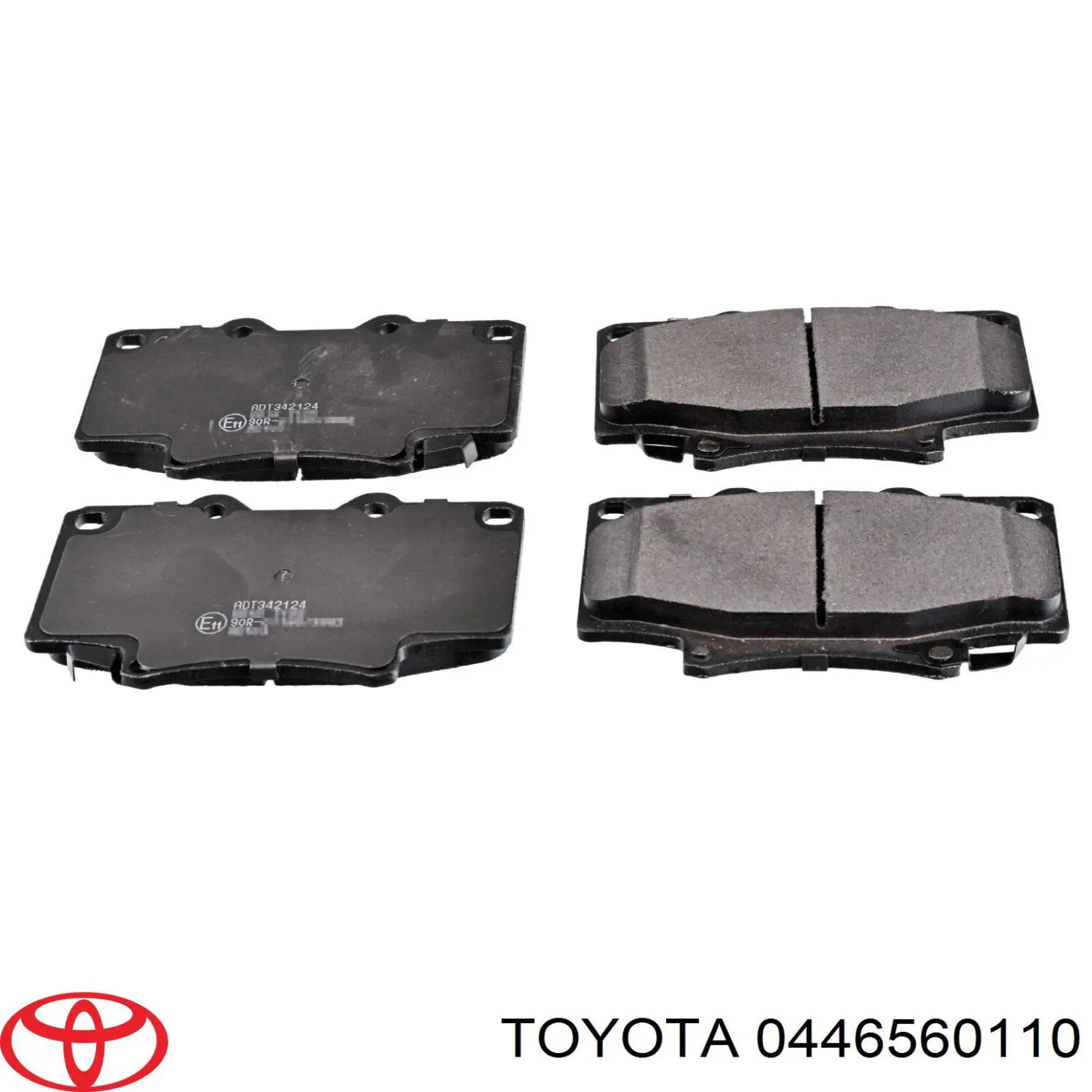 Колодки гальмівні передні, дискові 0446560110 Toyota