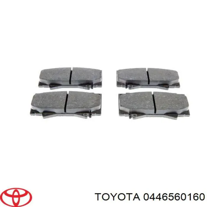 Передні тормозні колодки 0446560160 Toyota