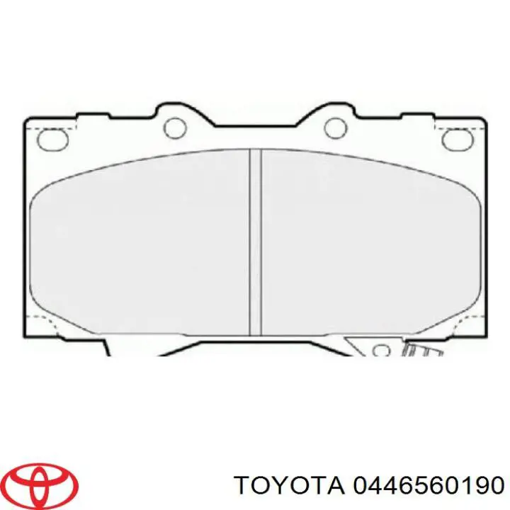 Передні тормозні колодки 0446560190 Toyota
