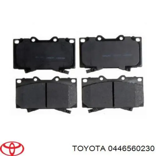 0446560230 Toyota колодки гальмівні передні, дискові