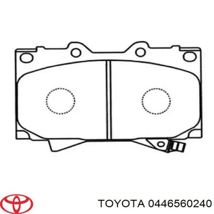 Купити 0446560240 Toyota Колодки гальмівні передні, дискові