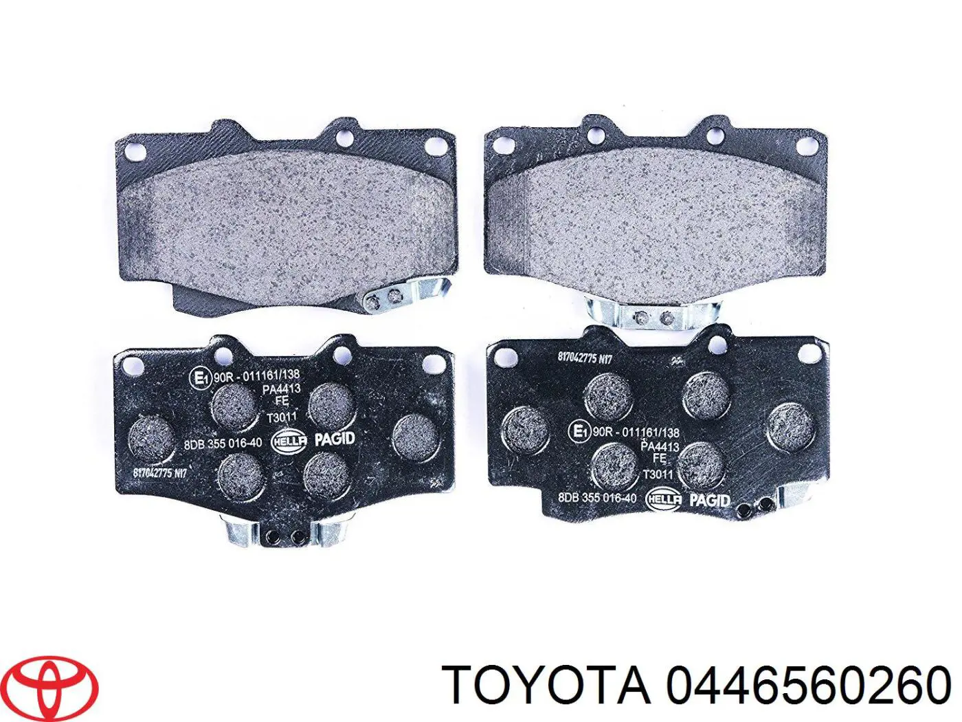 Гальмівні колодки Toyota 0446560260 ціна, від 19.77 USD