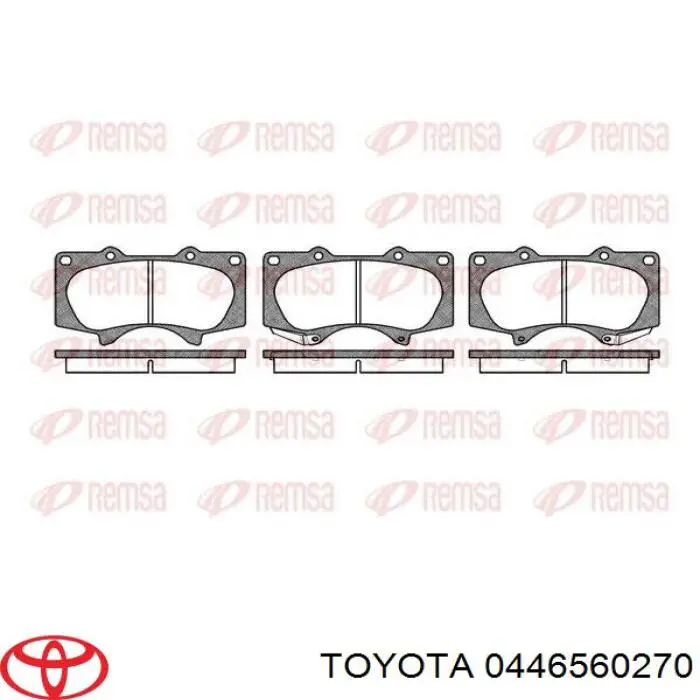Купити 0446560270 Toyota Колодки гальмівні передні, дискові