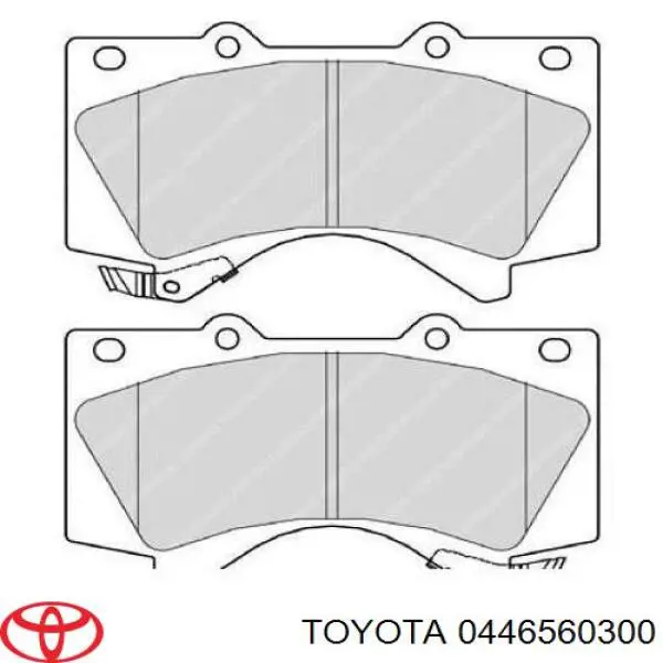 Купити 0446560300 Toyota Колодки гальмівні передні, дискові