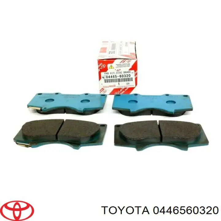 0446560320 Toyota колодки гальмівні передні, дискові
