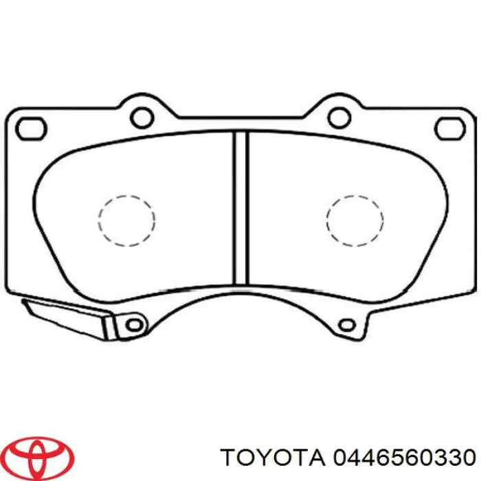 0446560330 Toyota колодки гальмівні передні, дискові