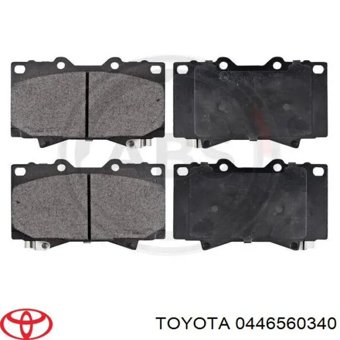 Тормозні колодки Toyota 0446560340
