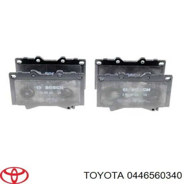 Гальмівні колодки Toyota 0446560340 ціна, від 25.79 USD