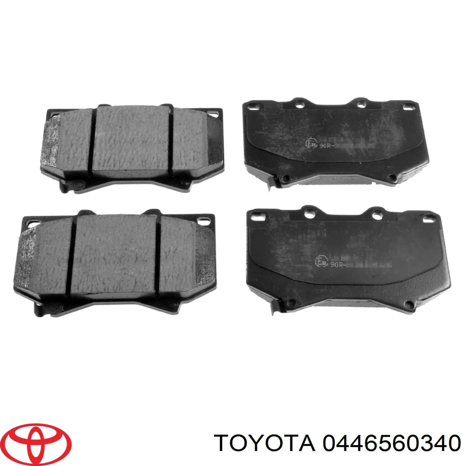 Колодки гальмівні передні, дискові 0446560340 Toyota