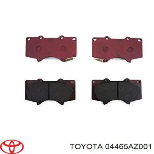 Купити 04465AZ001 Toyota Колодки гальмівні передні, дискові