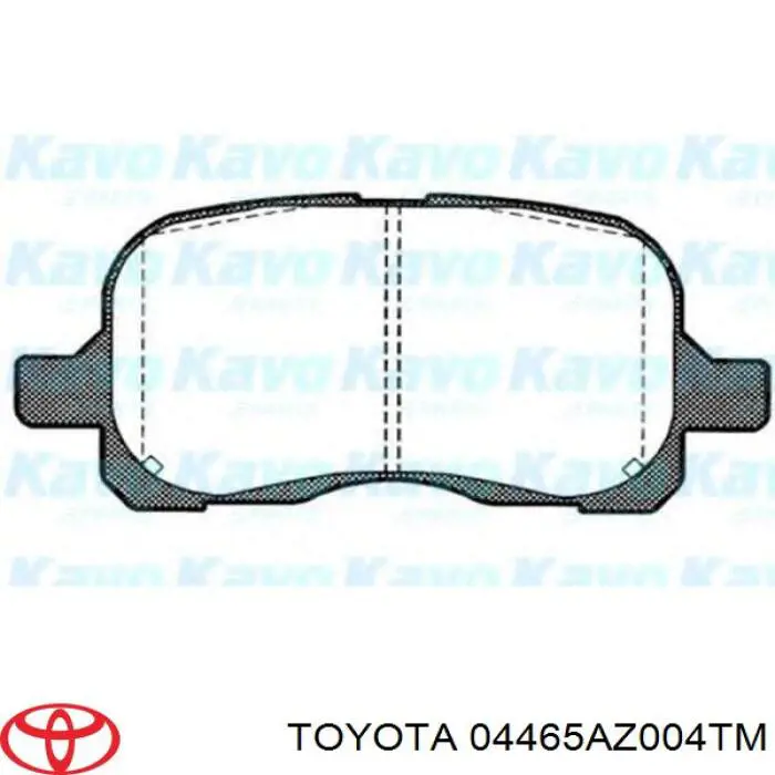 Купити 04465AZ004TM Toyota Колодки гальмівні передні, дискові