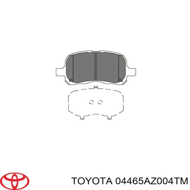 04465AZ004TM Toyota колодки гальмівні передні, дискові