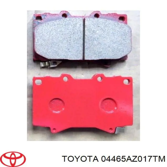 04465AZ017TM Toyota Передні гальмівні колодки