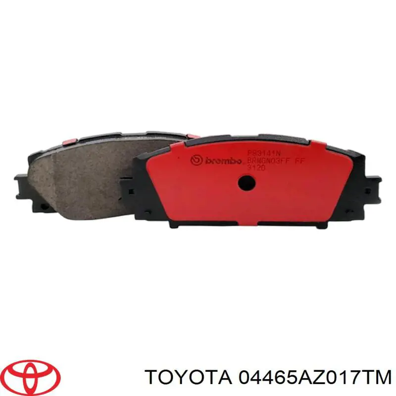 Передні тормозні колодки 04465AZ017TM Toyota