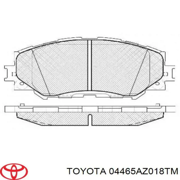 Купити 04465AZ018TM Toyota Колодки гальмівні передні, дискові